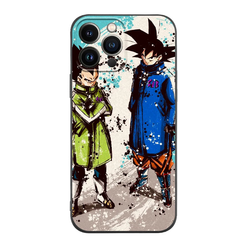 Coque iPhone Dragon Ball Goku x Vegeta
