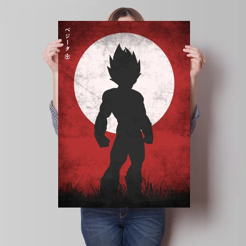 Poster Dragon Ball Vegeta Silhouette