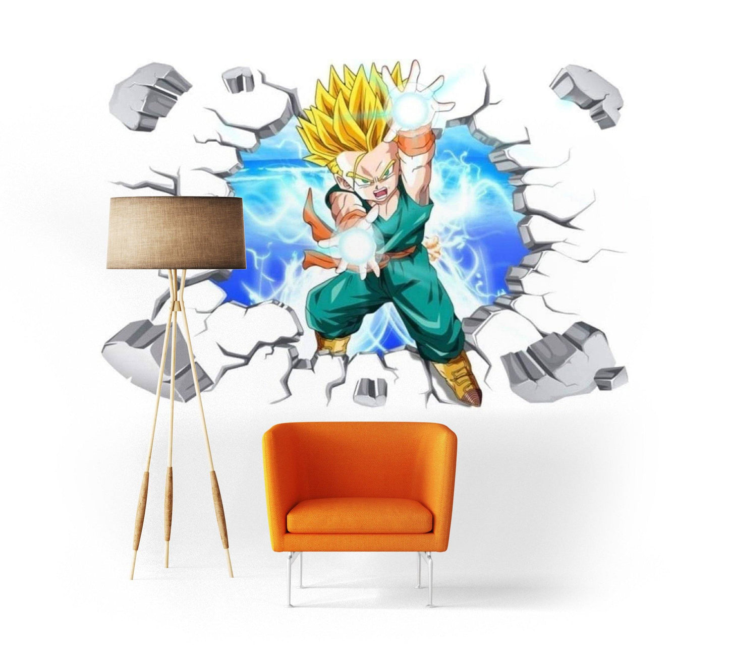 Sticker Mural Dragon Ball Z - Trunks Petit Super Saiyan 